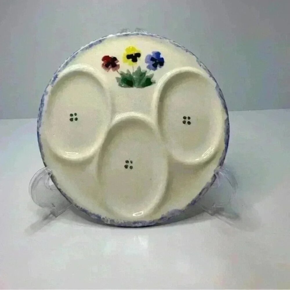 Pansy Spoon Rest Ceramic